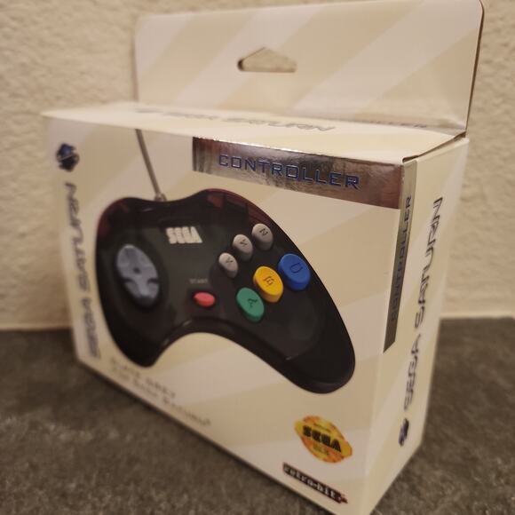 Saturn Controller, Slate Grey w/ 10-Ft Cable - SEGA - Retro-Bit - Picture 3 of 3
